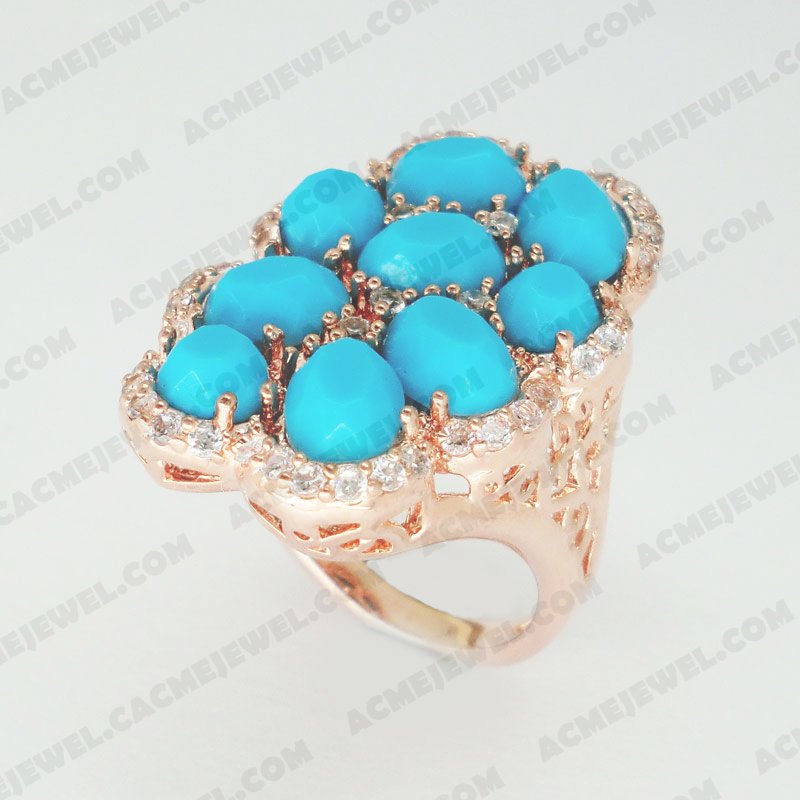 Rings Brass Shiny Rose gold