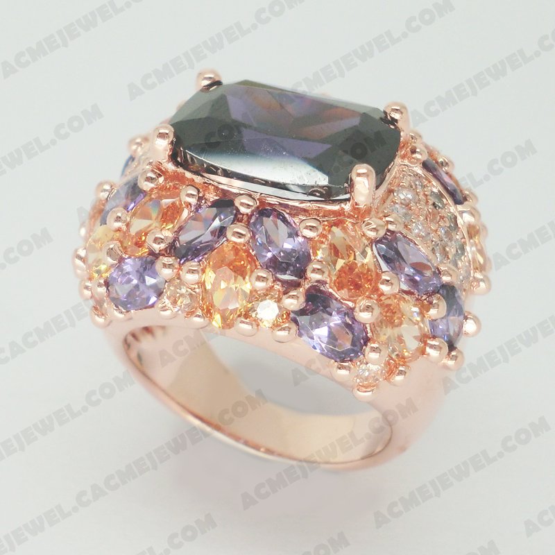 Rings Brass Shiny Rose gold