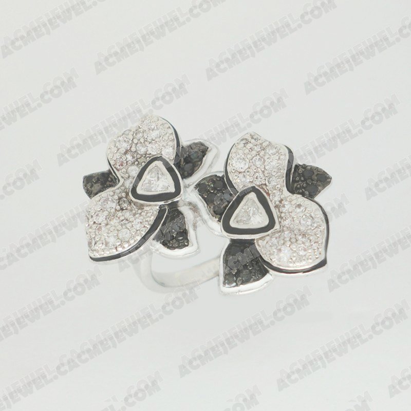 Rings Brass Shiny / Epoxy Rhodoium / Black