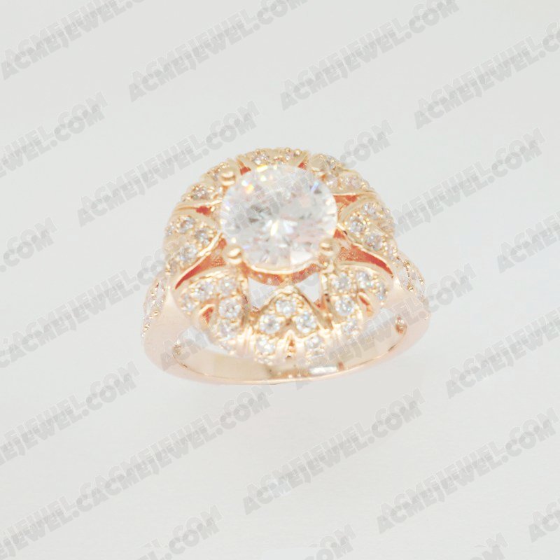 Rings Brass Shiny Rose gold