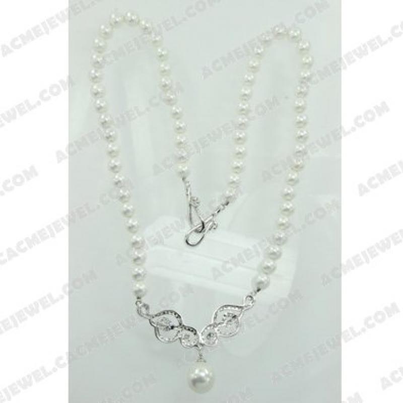 Necklace Silver / Brass  Rose gold plating