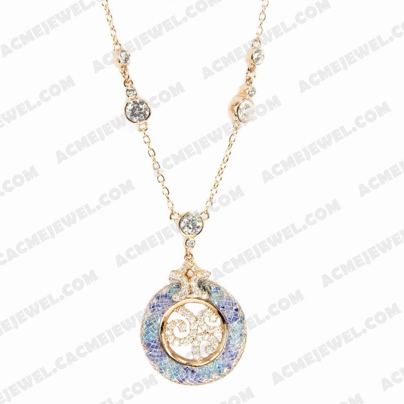 Necklace 925 Sterling Silver  Rose gold 