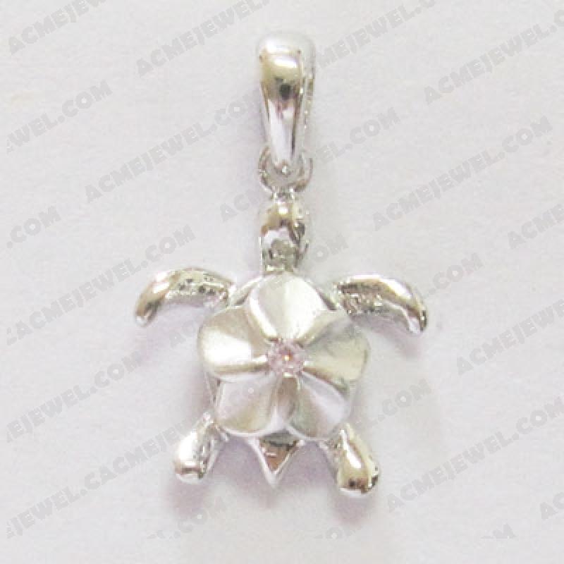 Pendants 925 Sterling Silver 2-tone Rhodium and matt rhodium