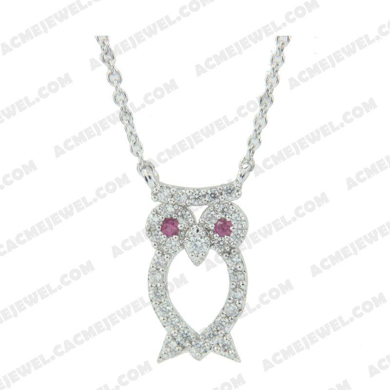 Necklace 925 Sterling Silver  Rhodium 