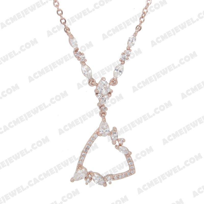 Necklace 925 Sterling Silver  Rose gold 