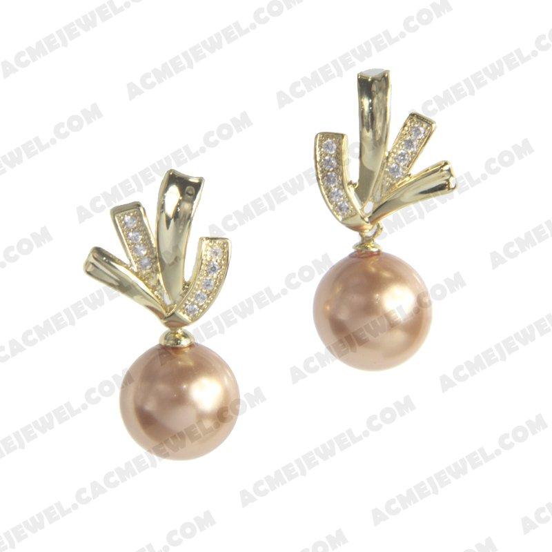 Earrings 925 sterling silver   Gold 
