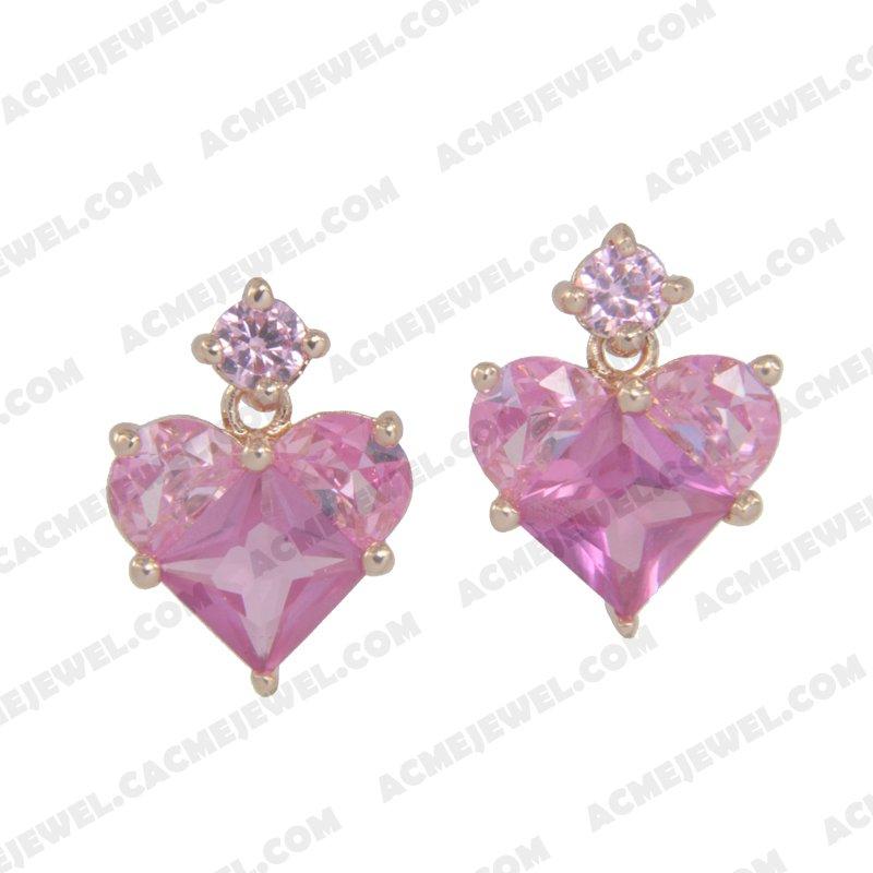 Earrings 925 sterling silver   Rose gold 