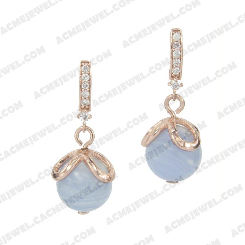 Earrings 925 sterling silver   Rose gold 