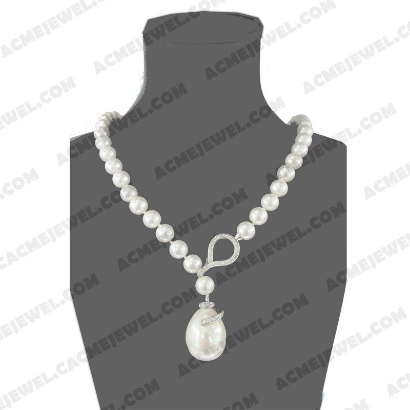 Necklace 925 sterling silver   Rhodium 
