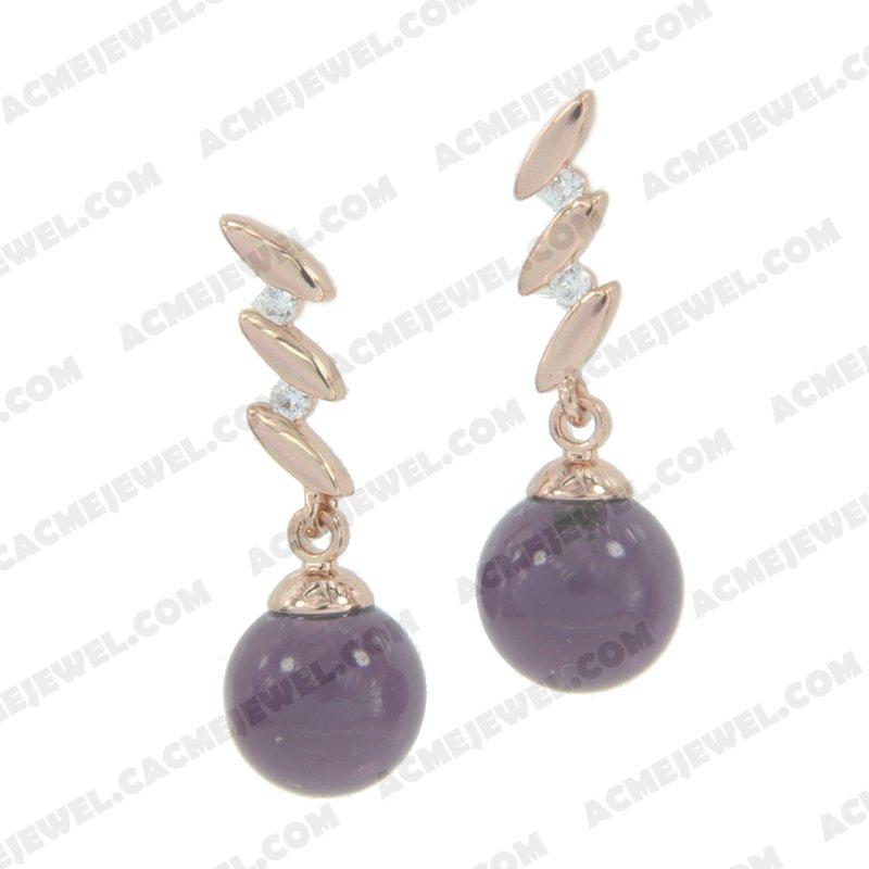 Earrings 925 sterling silver   Rose gold 