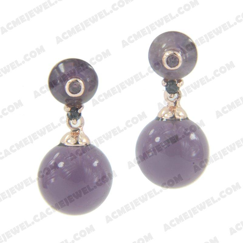 Earrings 925 sterling silver   Rose gold 