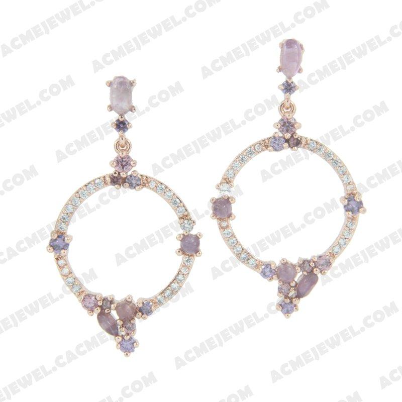 Earrings 925 Sterling Silver  Rose gold 