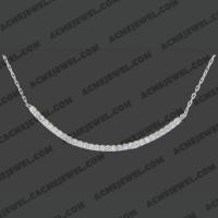   Necklace 925 Sterling Silver   Rhodium 