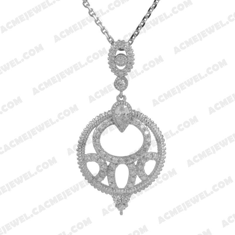 Pendants 925 sterling silver  White Rhodium 