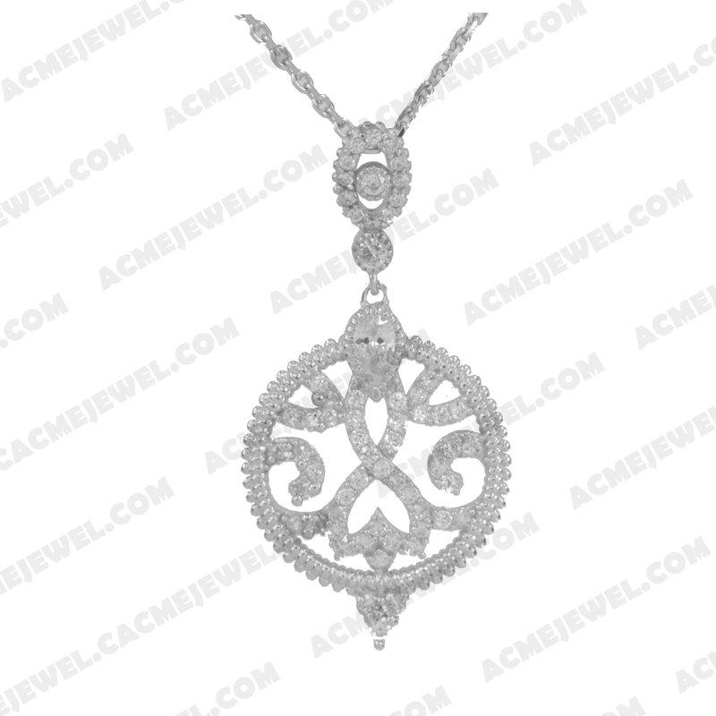 Pendants 925 sterling silver  White Rhodium 