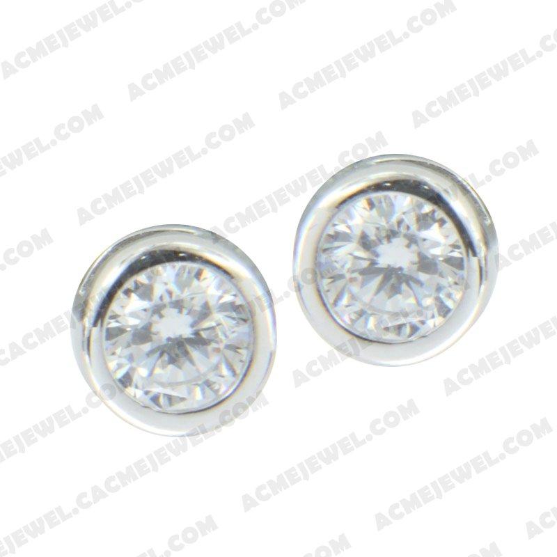Earrings 925 sterling silver   Rhodium 