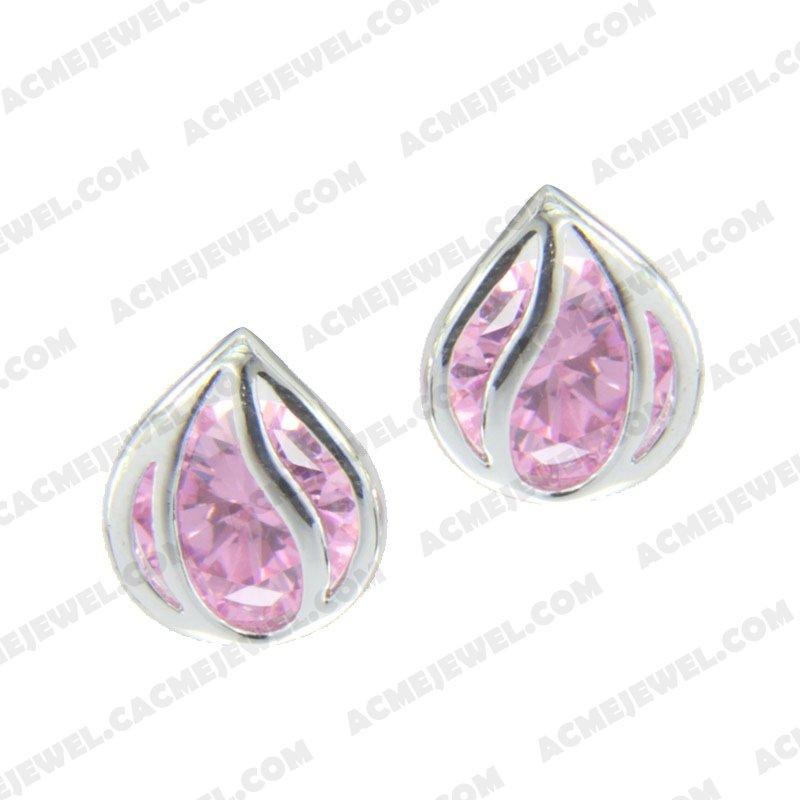 Earrings 925 sterling silver   Rhodium 