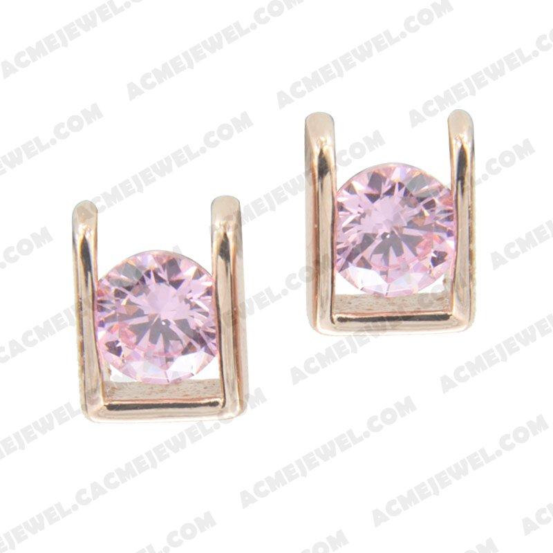 Earrings 925 sterling silver   Rose gold 