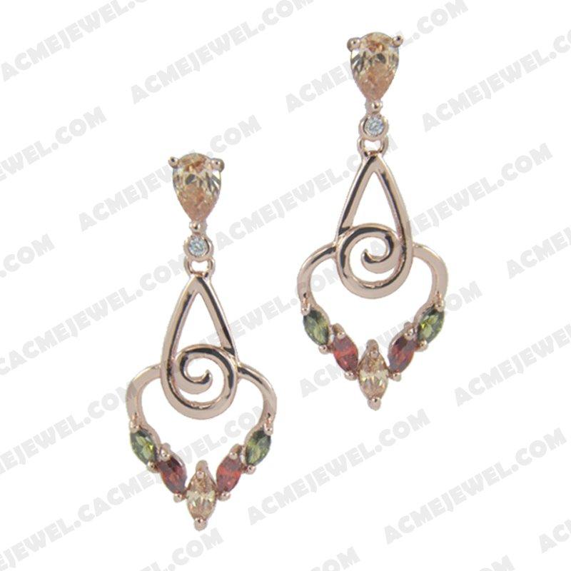Earrings 925 Sterling Silver  Rose gold