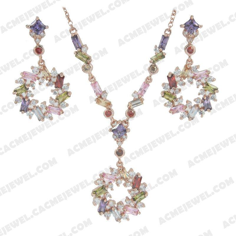Jewellery Set 925 sterling silver   Rose gold 