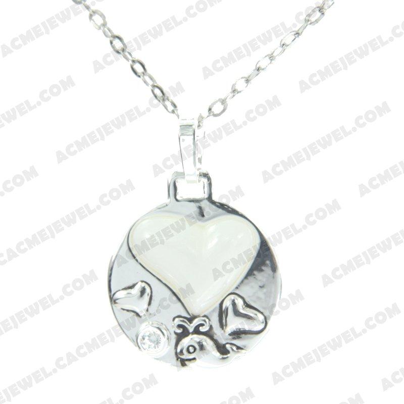 Pendants 925 sterling silver  2-tone Rhodium and black smear